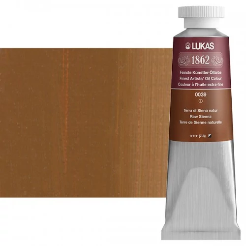 Olajfesték 37 ml Lukas 1862 olaj, 0039 Raw Sienna