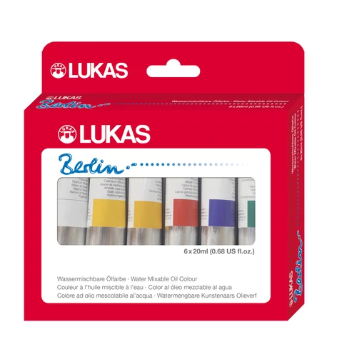 Lukas Berlin vizes olajfesték készlet 6 × 20 ml