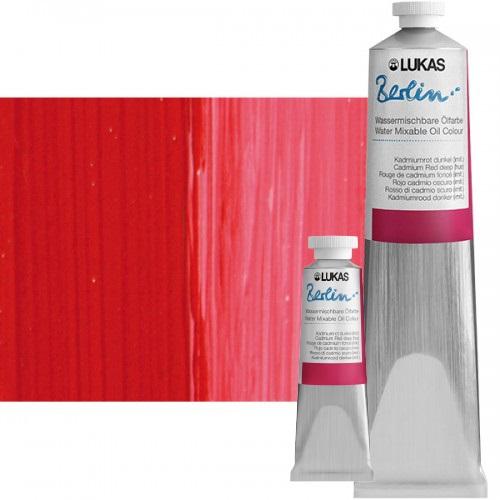 Lukas Berlin 37 ml-es és 200 ml-es művész olajfesték tubusok színminta előtt