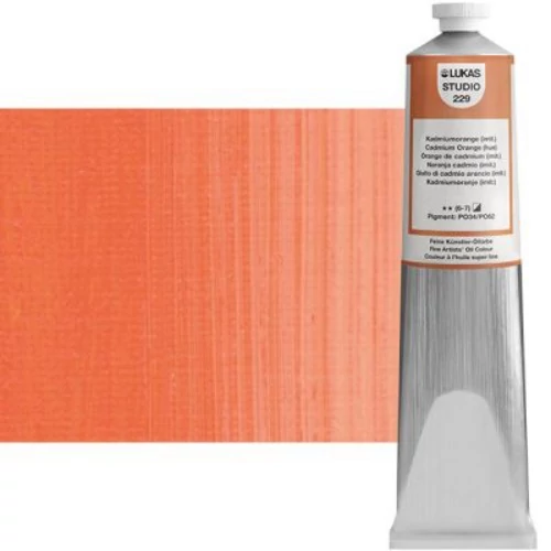 Olajfesték 200 ml Lukas Studio olaj, 0229 Cadmium Orange (hue)