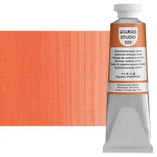 Olajfesték 37 ml Lukas Studio olaj, 0229 Cadmium Orange (hue)