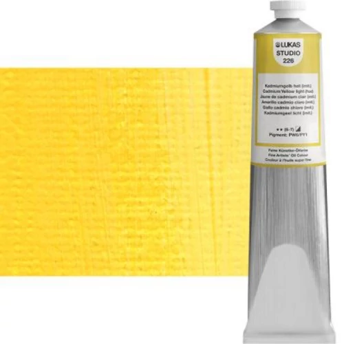 Olajfesték 200 ml Lukas Studio olaj, 0226 Cadmium Yellow light