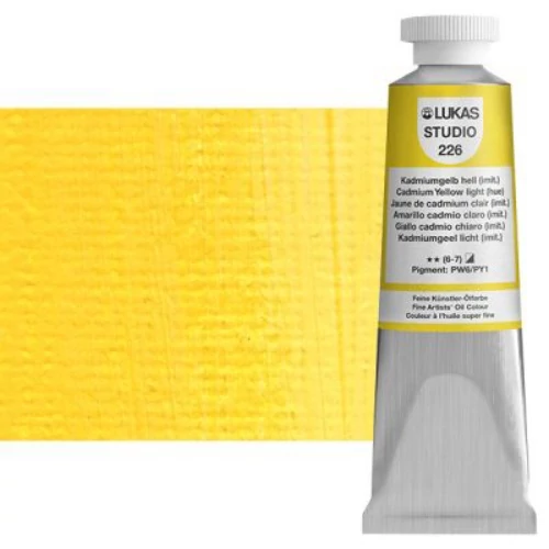 Olajfesték 37 ml Lukas Studio olaj, 0226 Cadmium Yellow light