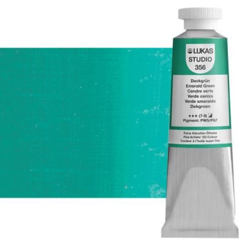 Olajfesték 37 ml Lukas Studio olaj, 0356 Emerald Green