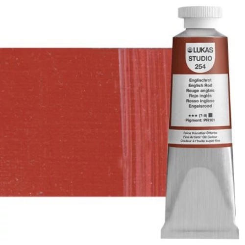 Olajfesték 37 ml Lukas Studio olaj, 0254 English Red