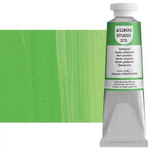 Olajfesték 37 ml Lukas Studio olaj, 0375 Green yellowish