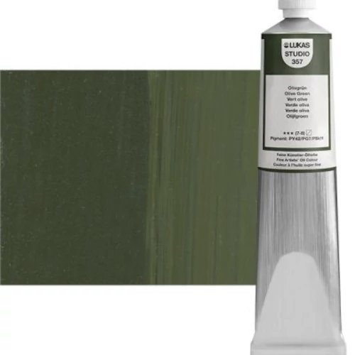 Olajfesték 200 ml Lukas Studio olaj, 0357 Olive Green