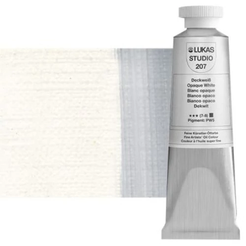 Olajfesték 37 ml Lukas Studio olaj, 0207 Opaque White