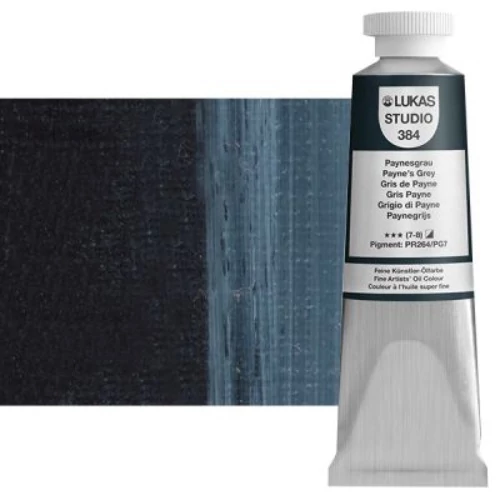 Olajfesték 37 ml Lukas Studio olaj, 0384 Payne's Grey