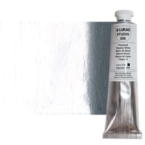 Olajfesték 37 ml Lukas Studio olaj, 0208 Titanium White