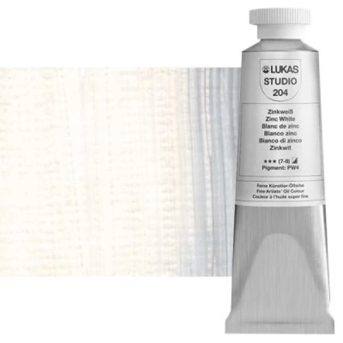 Olajfesték 37 ml Lukas Studio olaj, 0204 Zinc White