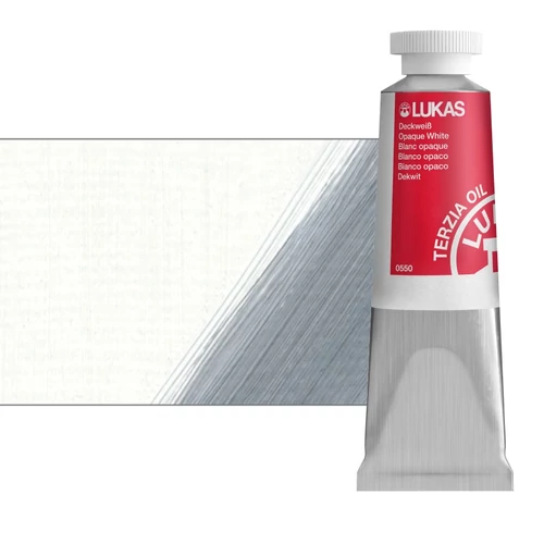 Olajfesték 37 ml Lukas Terzia olaj, 0550 Opaque White