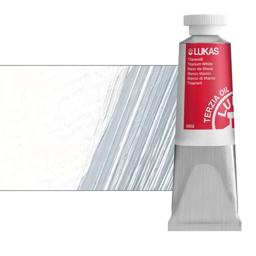 Olajfesték 37 ml Lukas Terzia olaj, 0552 Titanium White