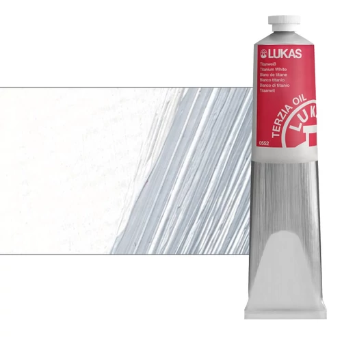 Olajfesték 200 ml Lukas Terzia olaj, 0552 Titanium White