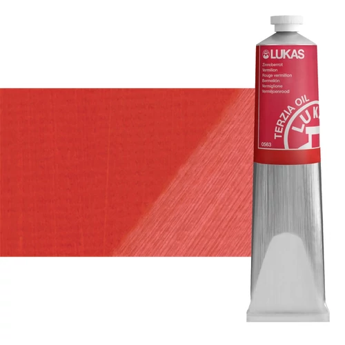 Olajfesték 200 ml Lukas Terzia olaj, 0563 Vermilion