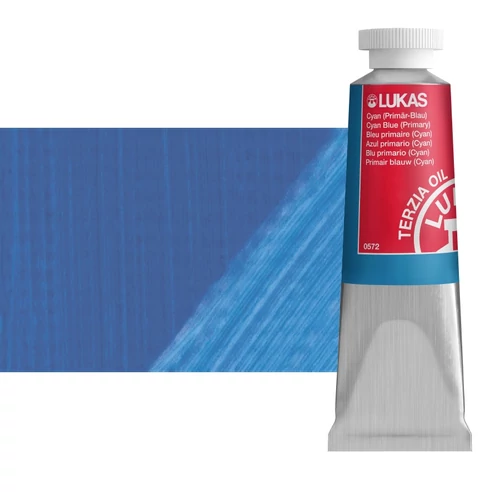 Olajfesték 37 ml Lukas Terzia olaj, 0572 Cyan Blue (Primary)