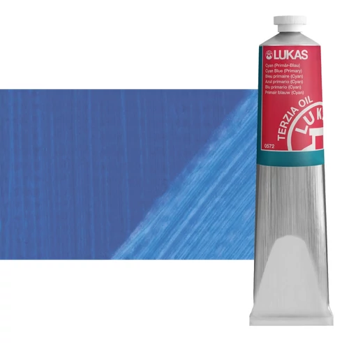 Olajfesték 200 ml Lukas Terzia olaj, 0572 Cyan Blue (Primary)