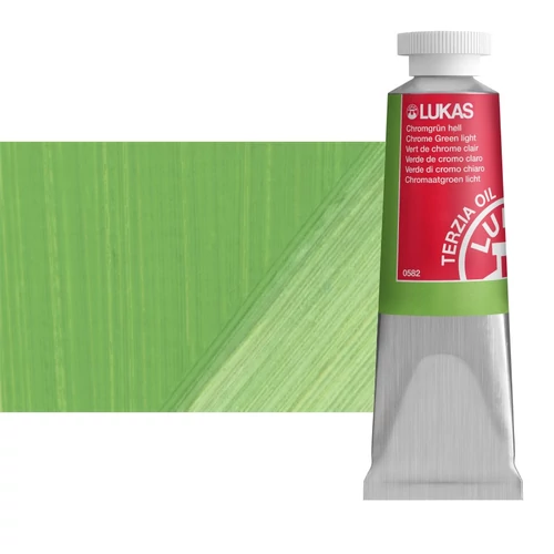 Olajfesték 37 ml Lukas Terzia olaj, 0582 Chrome Green light