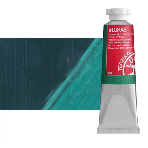 Olajfesték 37 ml Lukas Terzia olaj, 0586 Viridian Phthalo