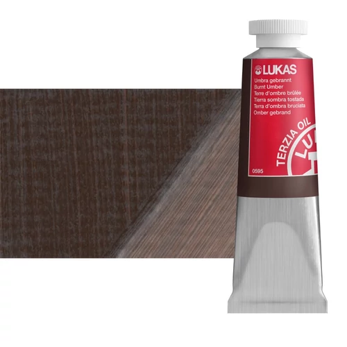 Olajfesték 37 ml Lukas Terzia olaj, 0595 Burnt Umber