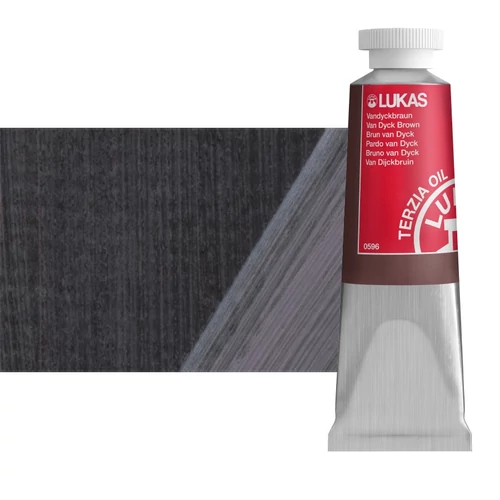 Olajfesték 37 ml Lukas Terzia olaj, 0596 Van Dyck Brown