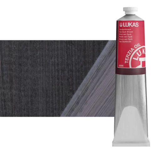 Olajfesték 200 ml Lukas Terzia olaj, 0596 Van Dyck Brown