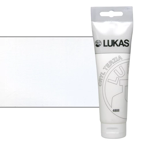 Akrilfesték 125 ml Lukas Cryl Terzia, 4808 Titanium White