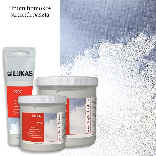 Lukas modellpaszta, struktúrpaszta finom homok 125 ml