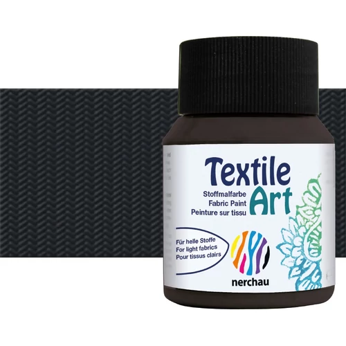 Művész textilfesték világos textilhez 59 ml 706 Black Lukas-Nerchau