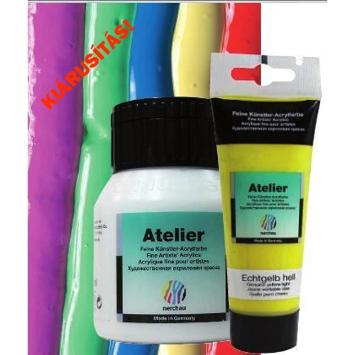Nerchau Atelier 11 db-os Professzionális minőségű művész akrilfesték szett