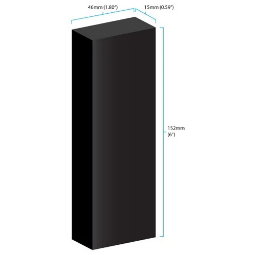 Nitram extra soft professzionális nagyméretű faszén 15×46 mm tégla - 1 db/doboz