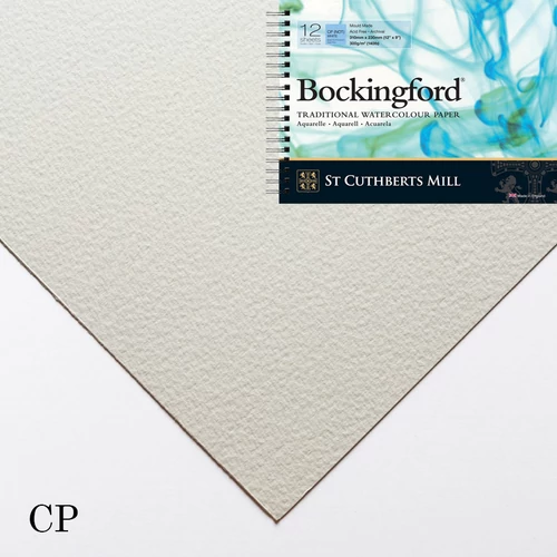 Bockingford spirálos akvarelltömb CP 300 g 31 × 23 cm, mould-made