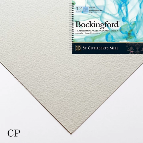 Bockingford spirálos akvarelltömb CP 300 g 41 × 31 cm, mould-made