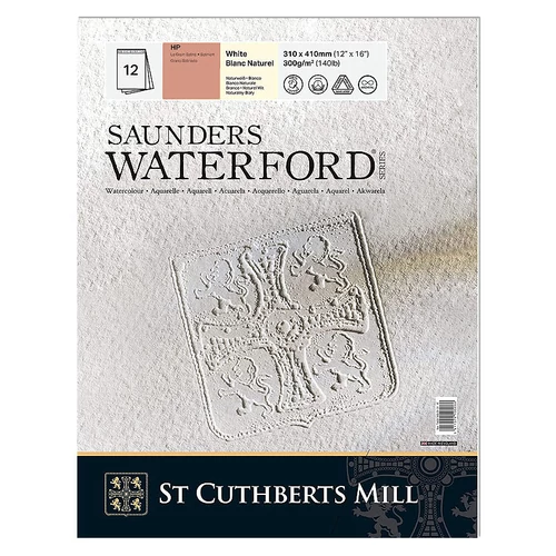 Saunders Waterford akvarelltömb HP 300 g 41 × 31 cm mould-made 12 lap