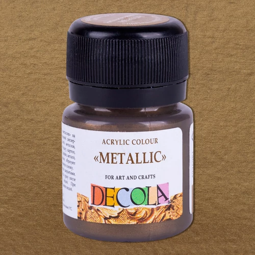 Decola hobby akrilfesték metál arany - antique gold 20 ml