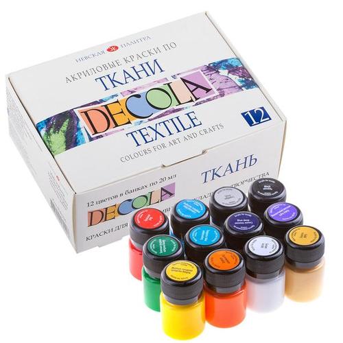 Decola textilfesték készlet 12 × 20 ml
