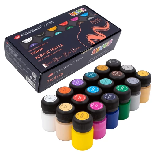 Decola textilfesték készlet 18 × 20 ml