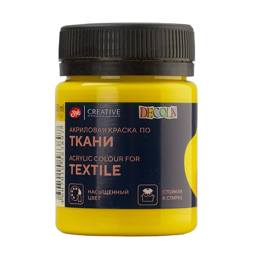Decola művész textilfesték 220 Yellow Medium 50 ml