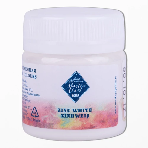 Master Class prémium gouache festék 40 ml 100 Zinc White