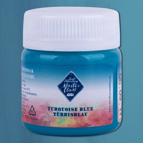 Master Class prémium gouache festék 40 ml 507 Turquoise Blue