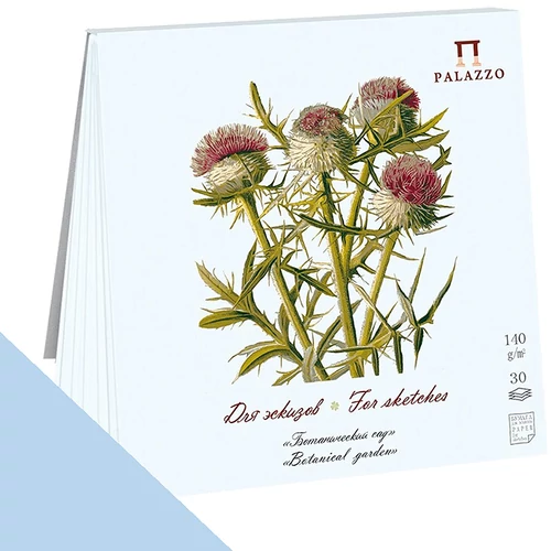 Palazzo Botanika színezett skicctömb bogáncs 140 g 21 × 21 cm