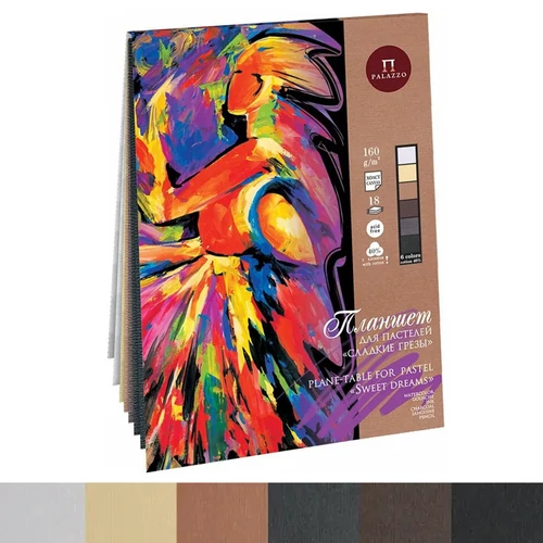 Palazzo Prémium pasztelltömb 160 g 6 szín A4 Sweet Dreams