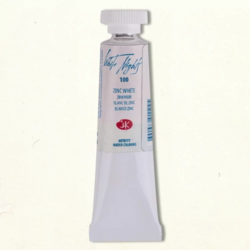 White Nights akvarellfesték 100 Zinc White 10 ml tubus, St Petersburg