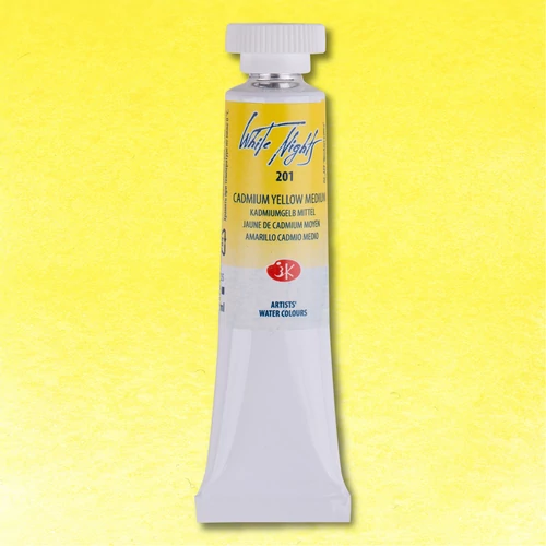 White Nights akvarellfesték 201 Cadmium Yellow Medium 10 ml tubus