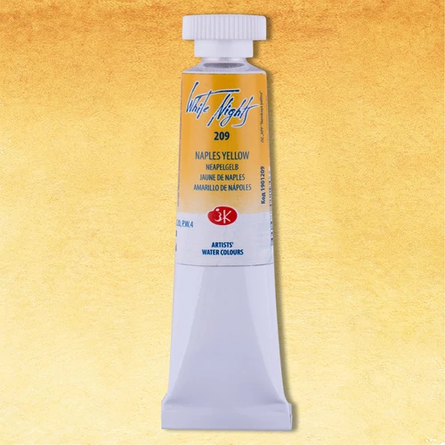 White Nights akvarellfesték 209 Naples Yellow 10 ml tubus, St Petersburg