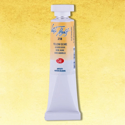 White Nights akvarellfesték 218 Yellow Ochre 10 ml tubus, St Petersburg