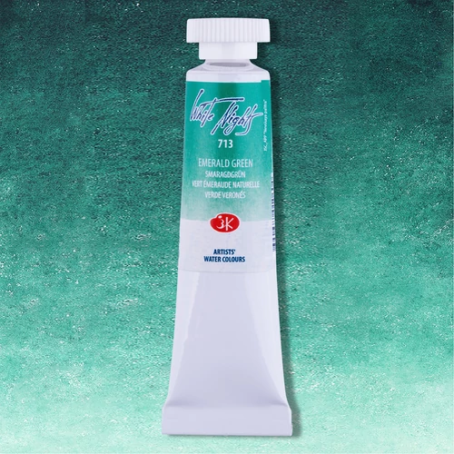White Nights akvarellfesték 713 Emerald Green 10 ml tubus, St Petersburg