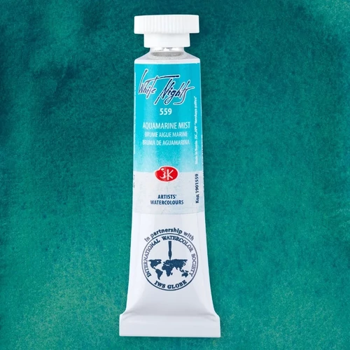 White Nights szemcsés akvarellfesték granuláló 559 Aquamarine Mist 10 ml tubus
