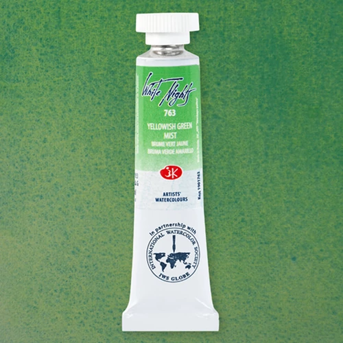White Nights szemcsés akvarellfesték granuláló 763 Yellowish Green Mist 10 ml