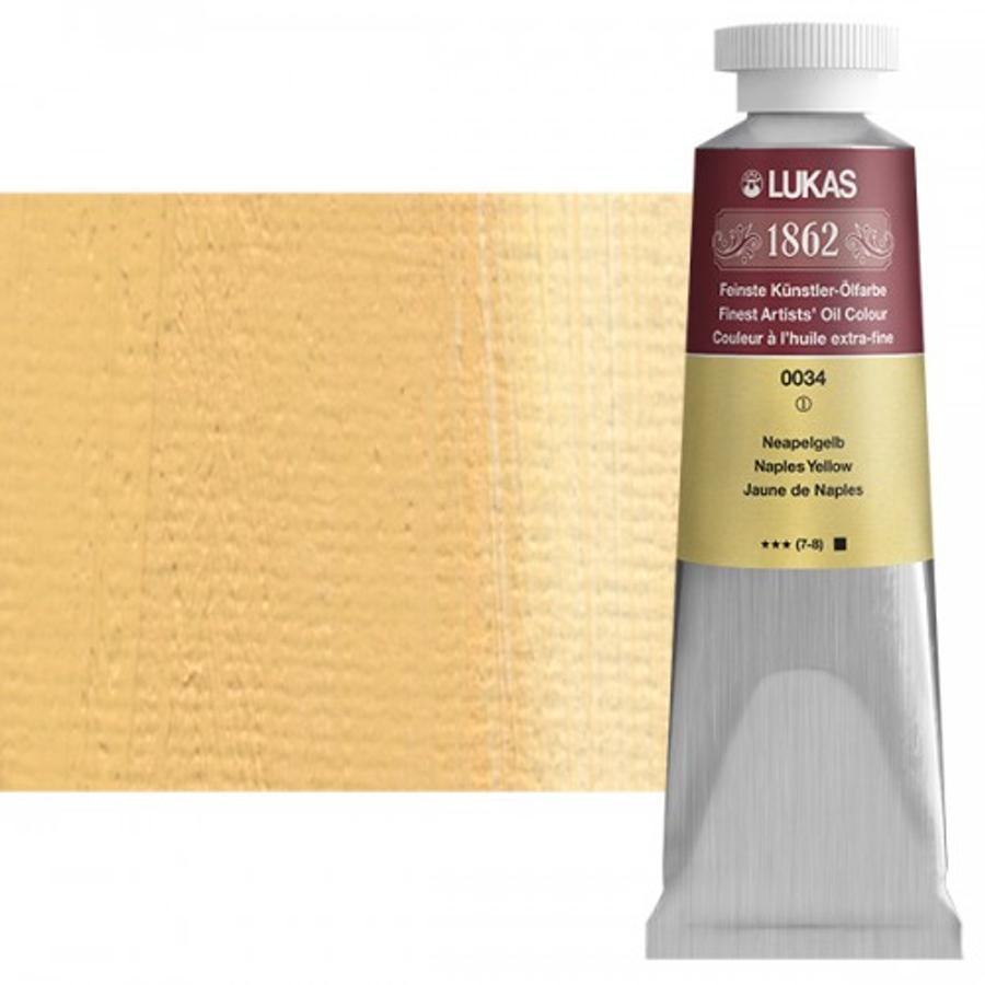 Olajfesték 37 ml Lukas 1862 olaj, 0034 Naples Yellow